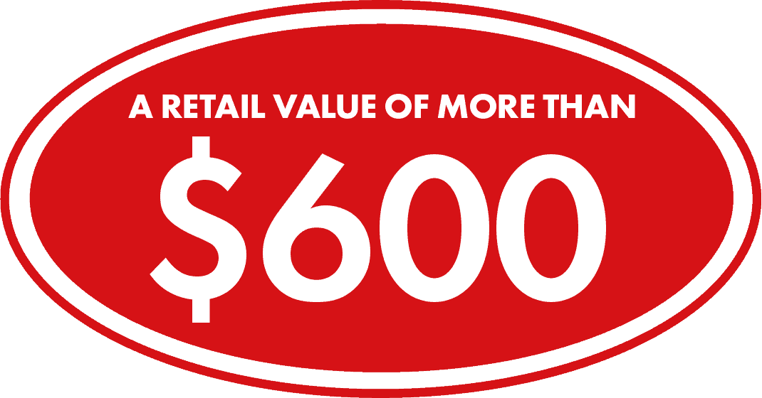 A Retail Value of More Than $600