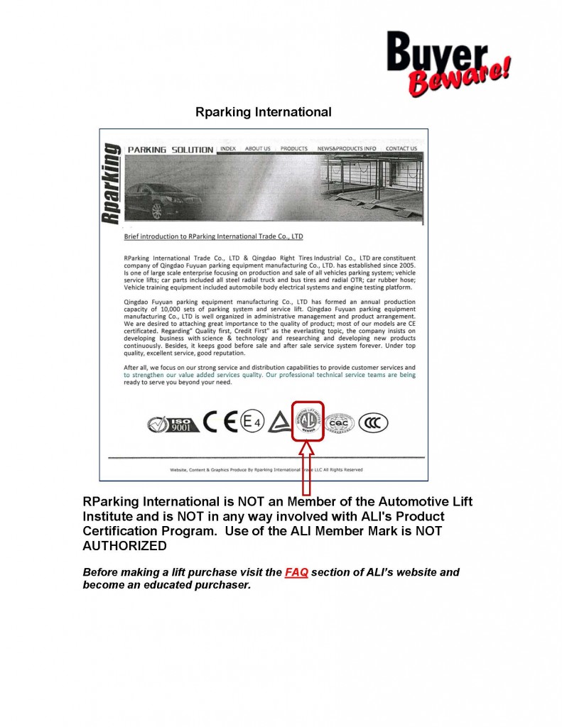 ALI-Buyer-Beware-Counterfeit-Claims-Rparking-International