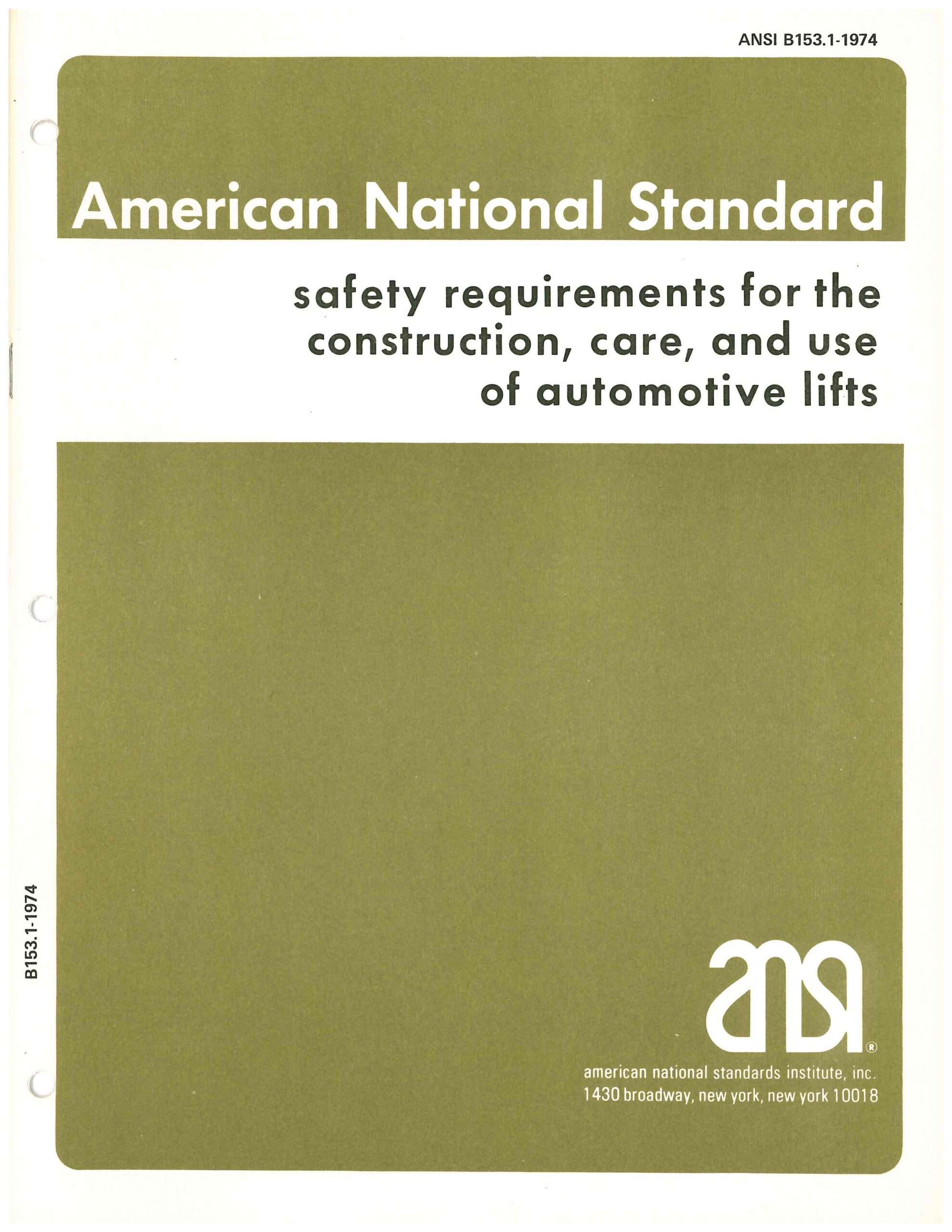 The Auto Lift Institute History ALI History