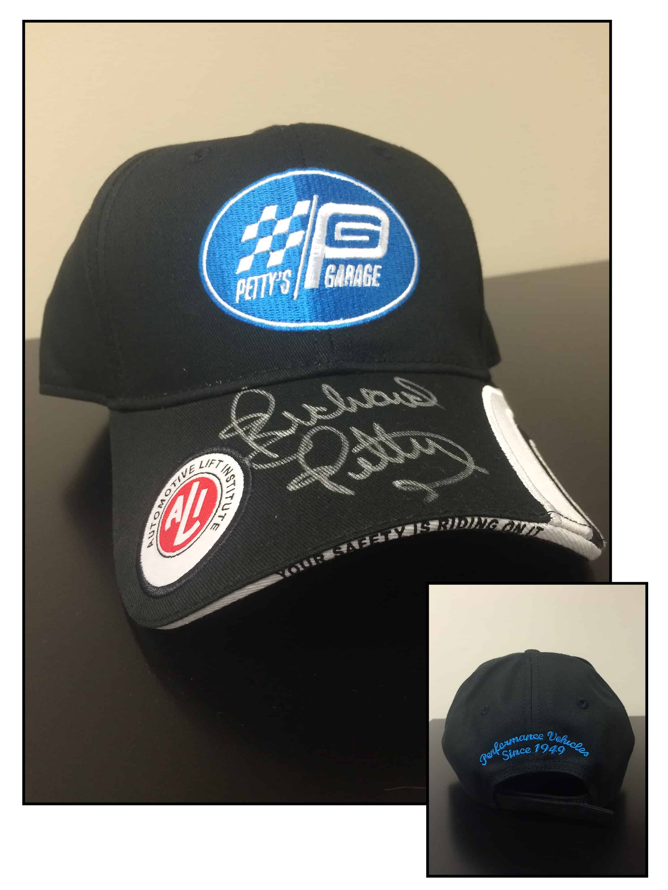 Richard Petty Signed Automotive Lift Institute /Petty’s Garage Ball Cap Image