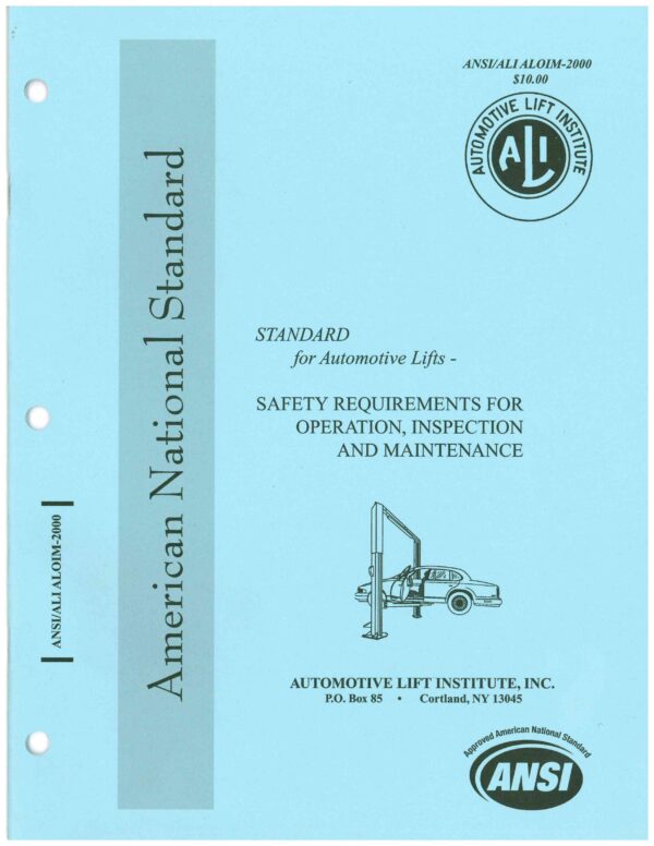 The Auto Lift Institute History ALI History