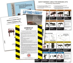 Replacement Warning Placard Kit for In-ground Lifts